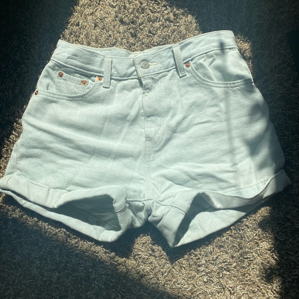 Levi’s High Waisted A-Line Mom Shorts